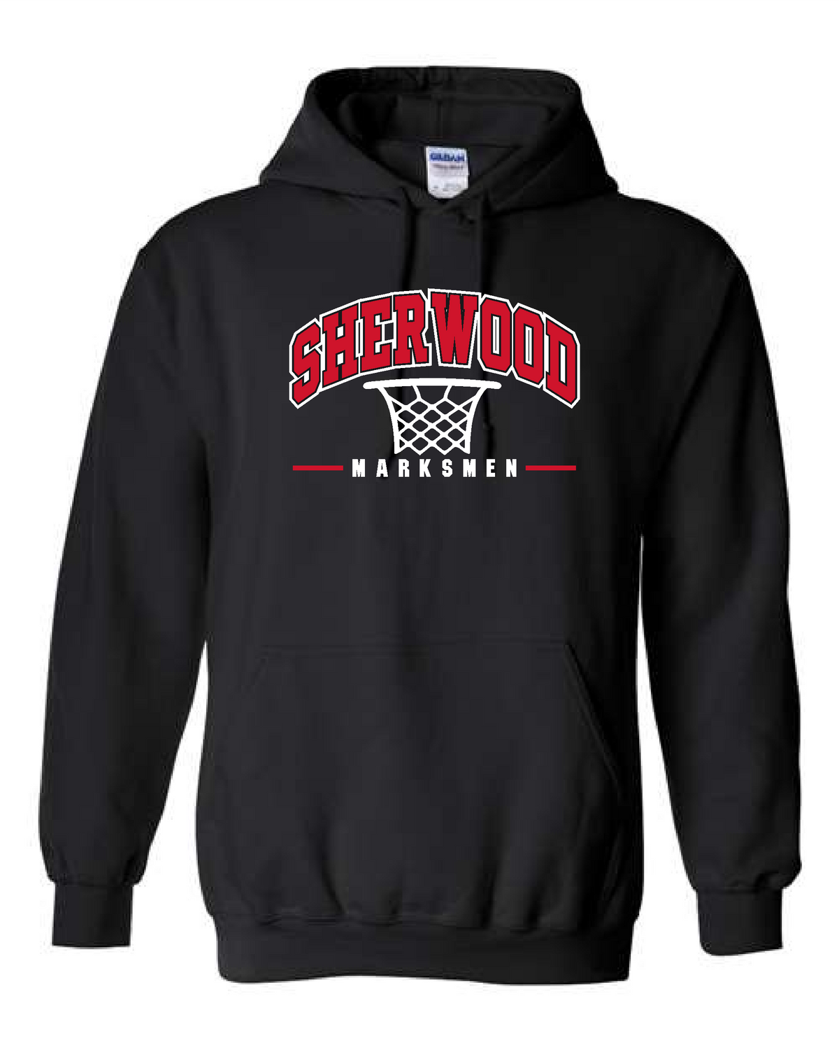 Sherwood Youth Basketball 26- Gildan Hoodie (18500) Design 1 Net