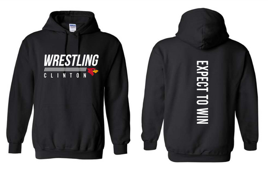 Clinton Wrestling 25- Gildan Hoodie