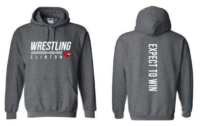 Clinton Wrestling 25- Gildan Hoodie
