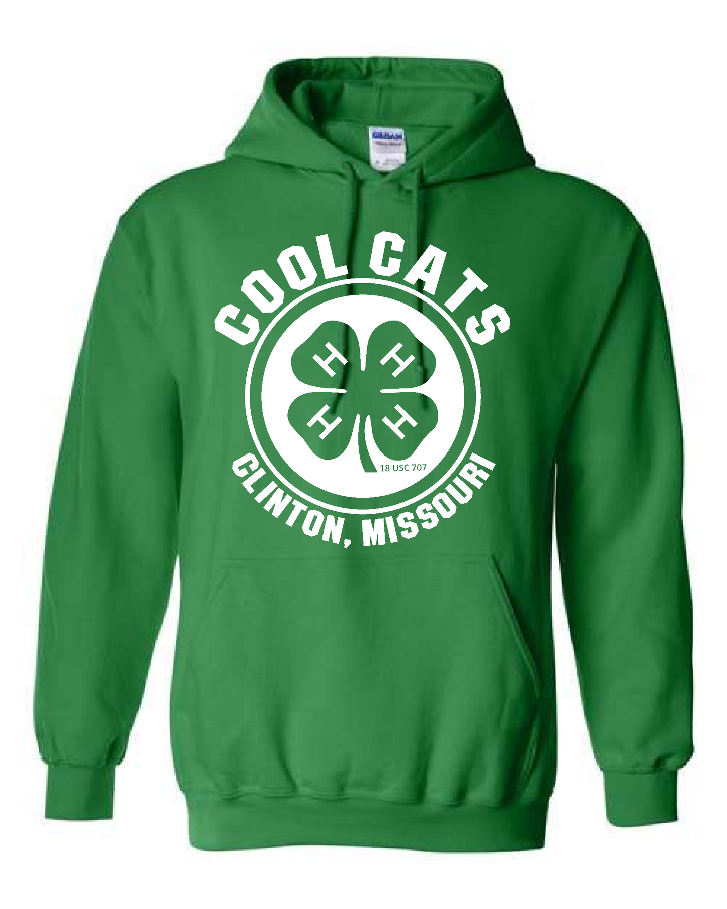 Cool Cats 4H Club- Gildan Hooded Sweatshirt