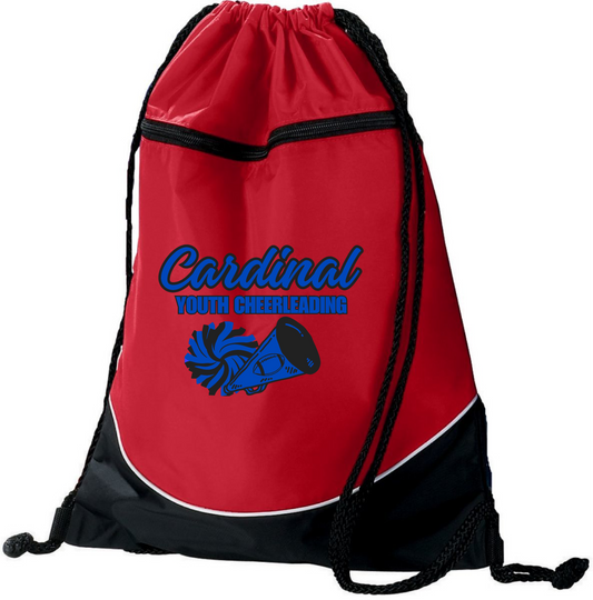 Clinton Youth Cheer- Tri Color Drawstring Backpack