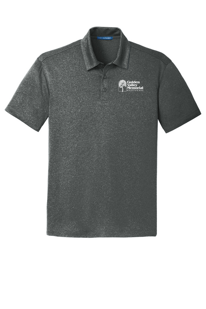 GVMH Short-Sleeve Men’s Heather Polo with Embroidered Logo K576