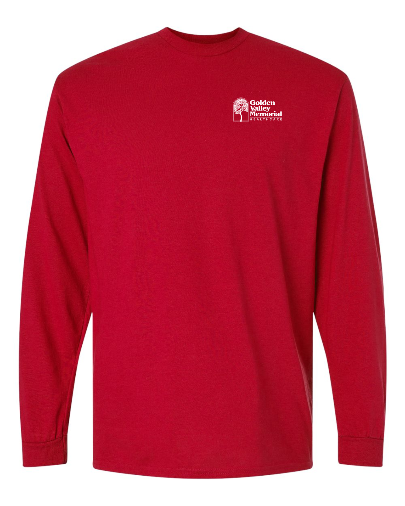 GVMH Long-Sleeve Gildan Tee with Embroidered Logo