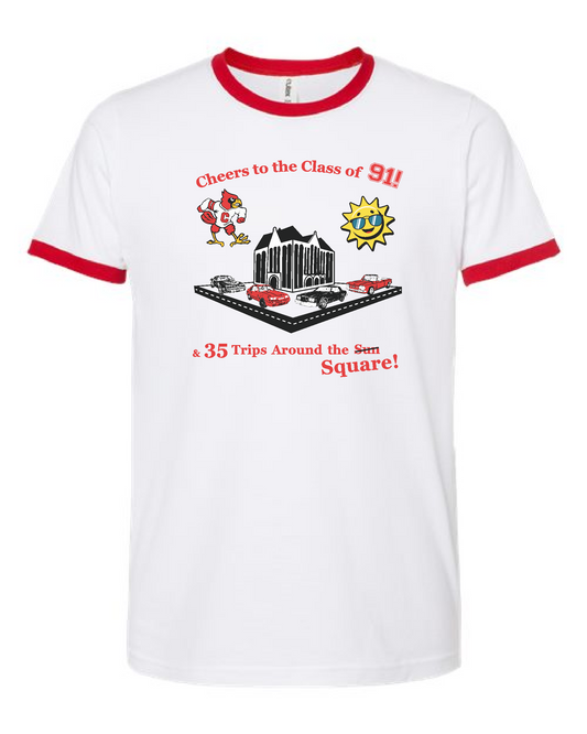 CHS 91- Tultex Jersey Ringer Tee