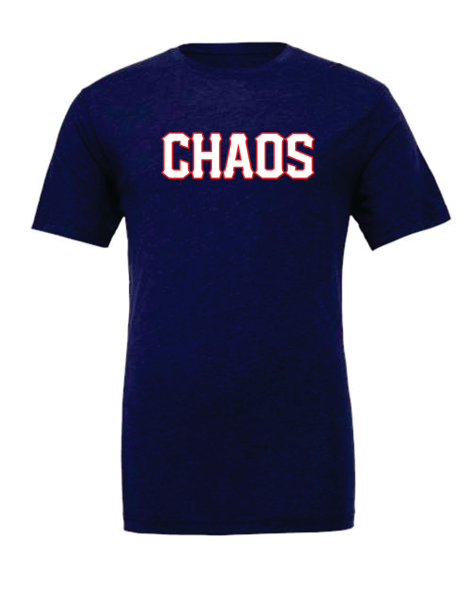Chaos Baseball Bella tee 3413 navy