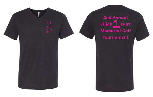 E. Hurt- Bella V-neck Short Sleeve T-shirt