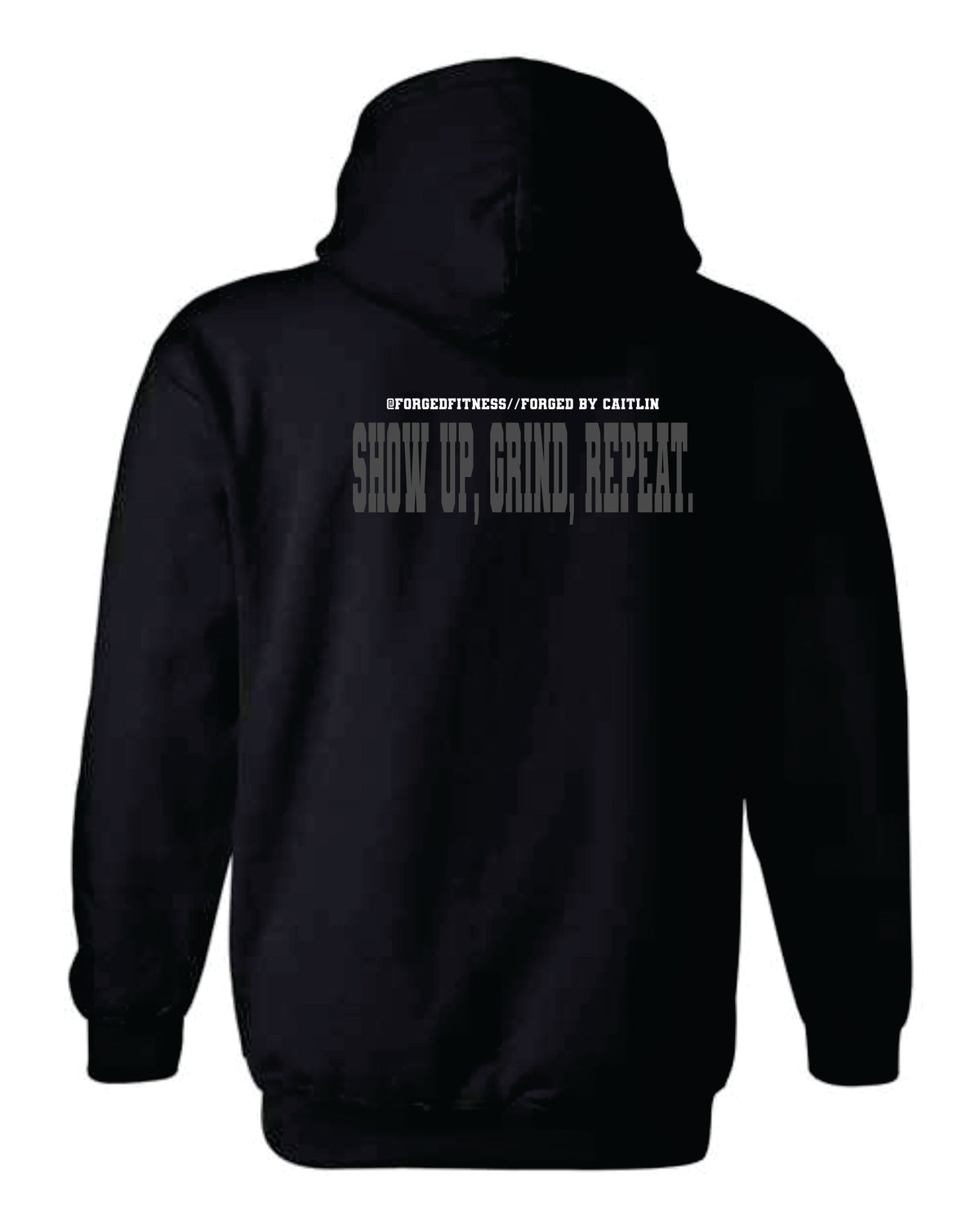 Forged Fitness- Gildan Black Hooded Sweatshirt (18500)
