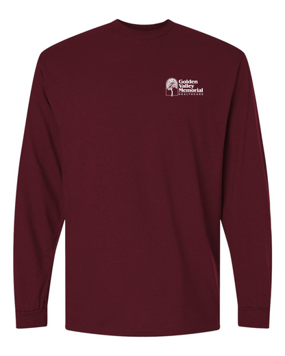 GVMH Long-Sleeve Gildan Tee with Embroidered Logo