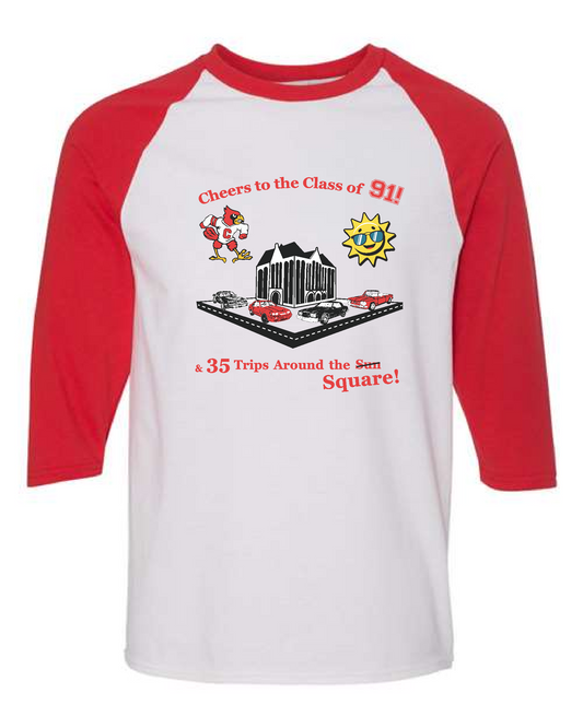 CHS 91- Gildan Raglan 3/4 Sleeve
