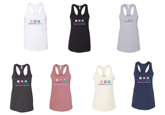 Pediatric Place Bella Racerback tank - color ink- 6008