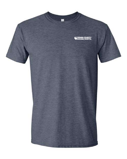 CCMH- Unisex Gildan Softstyle® T-Shirt with Embroidered Logo (64000)