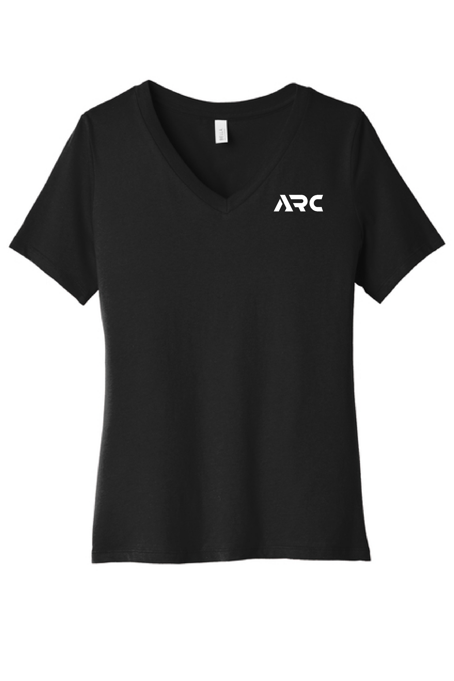 ARC - BELLA+CANVAS® Women’s Relaxed Jersey Short Sleeve V-Neck Tee - printed tee - 6405