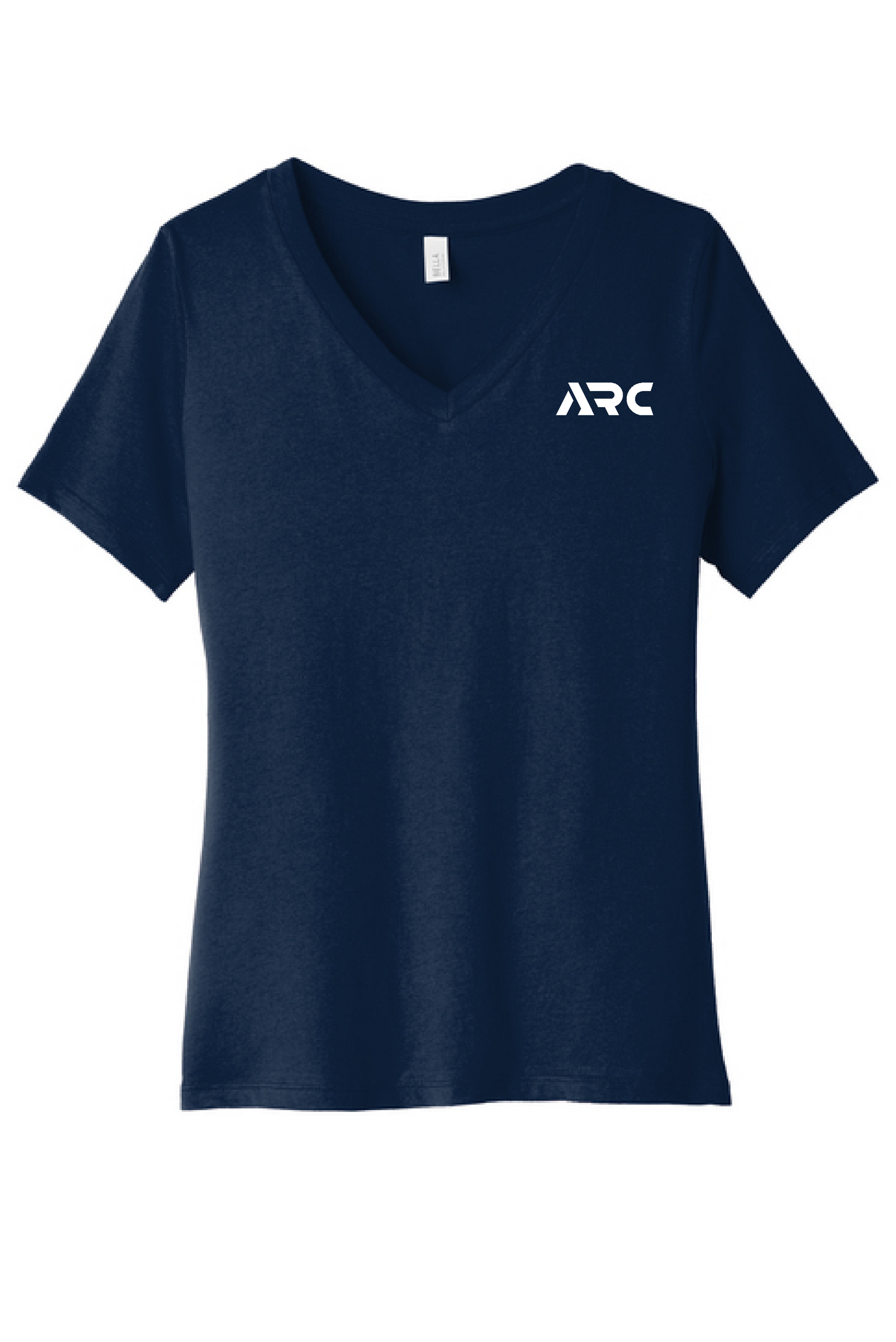 ARC - BELLA+CANVAS® Women’s Relaxed Jersey Short Sleeve V-Neck Tee - printed tee - 6405