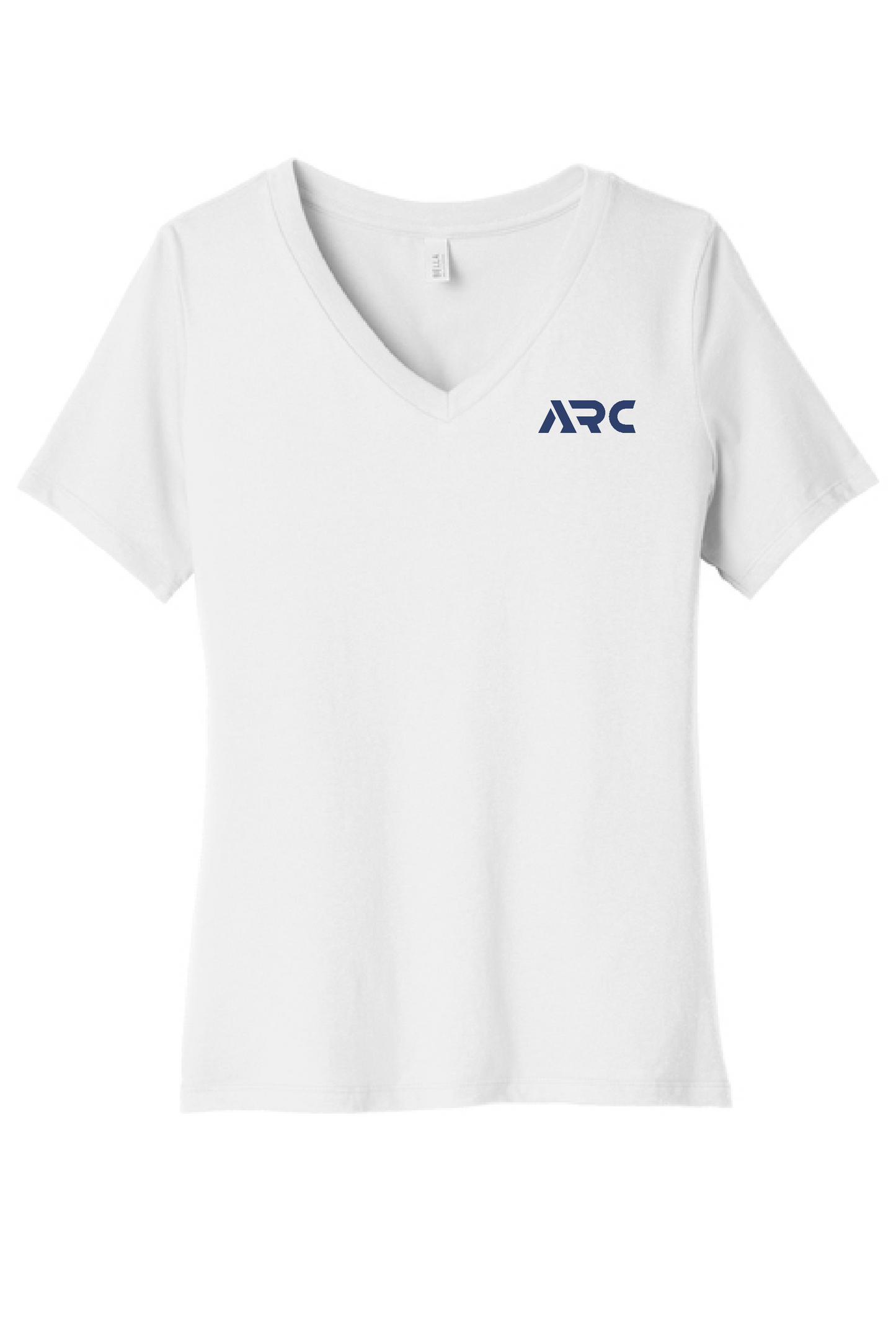 ARC - BELLA+CANVAS® Women’s Relaxed Jersey Short Sleeve V-Neck Tee - printed tee - 6405