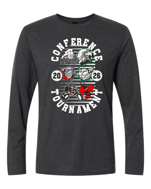 Conference VB 26- Gildan Softstyle Long Sleeve Tee- Heather Dark Grey