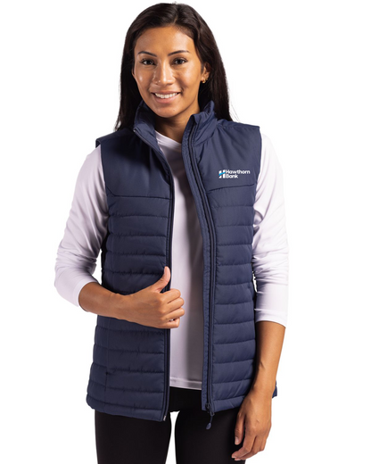 Hawthorn -  Ladies Clique Elevation Eco Full Zip Puffer Vest - LQO00064
