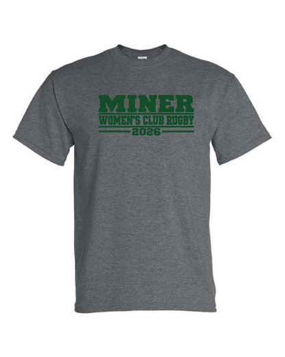 Miner Rugby- Gildan Short Sleeve Tee- Miner Women's Club