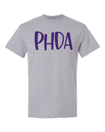 PHDA- Gildan 50/50 Short Sleeve- Puff Metallic Print