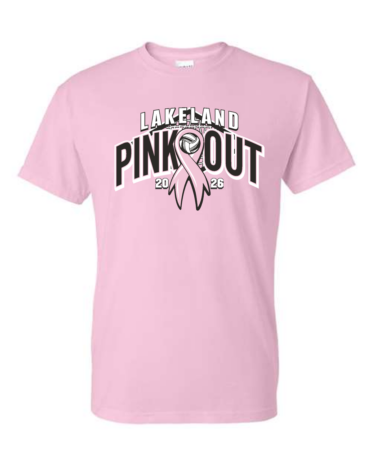 Lakeland VB Pink Out 26- Gildan Dryblend Short Sleeve