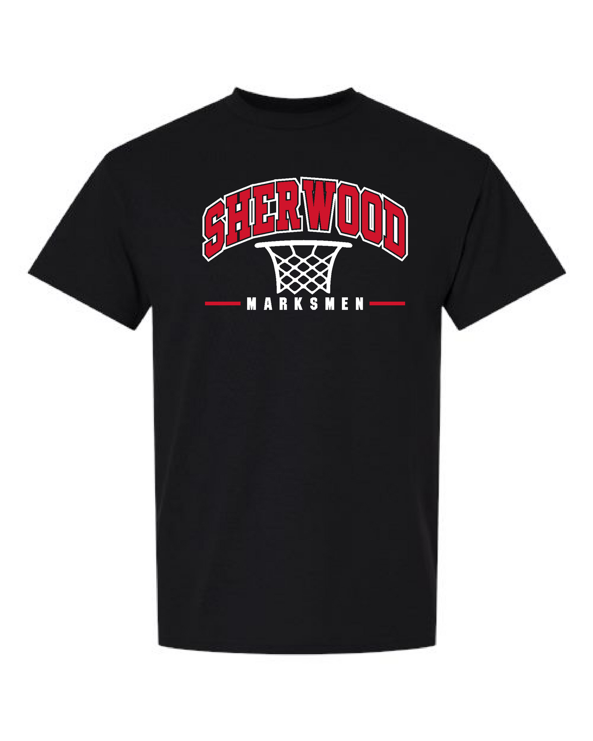 Sherwood Youth Basketball 26- Gildan Short Sleeve Tee (8000) Design 1 Net