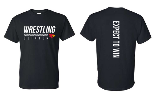 Clinton Wrestling 25- Gildan Dryblend Short Sleeve