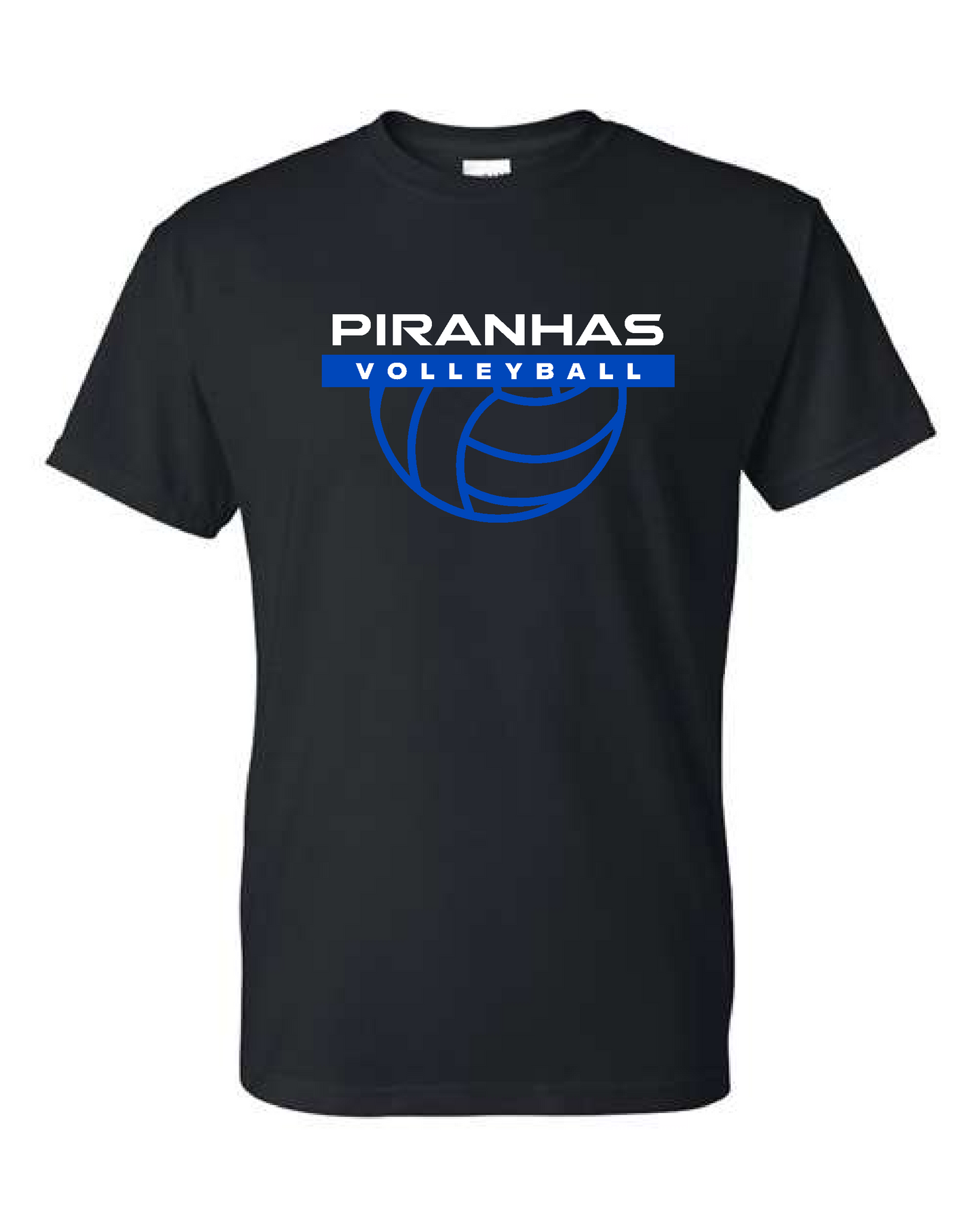 Piranhas VB 25- Gildan Short Sleeve Black