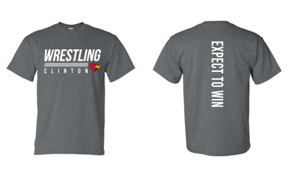 Clinton Wrestling 25- Gildan Dryblend Short Sleeve