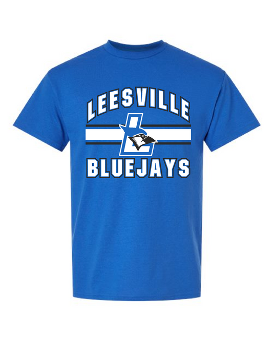 Leesville 26- Gildan Short Sleeve Tee (8000) Bluejays Stripe