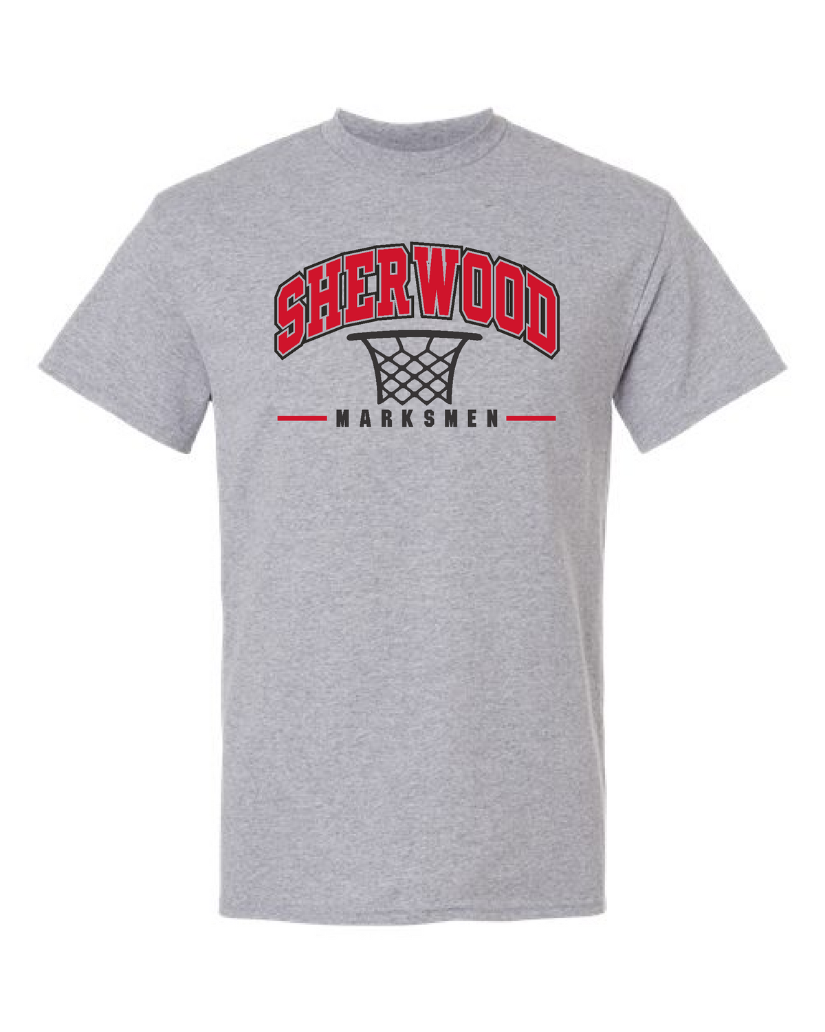 Sherwood Youth Basketball 26- Gildan Short Sleeve Tee (8000) Design 1 Net