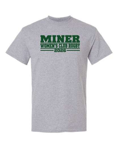Miner Rugby- Gildan Short Sleeve Tee- Miner Women's Club