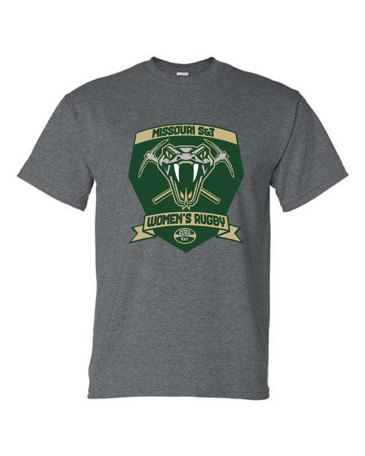 Miner Rugby- Gildan Short Sleeve Tee- Women's Crest