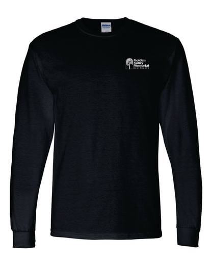 GVMH Long-Sleeve Gildan Tee with Embroidered Logo