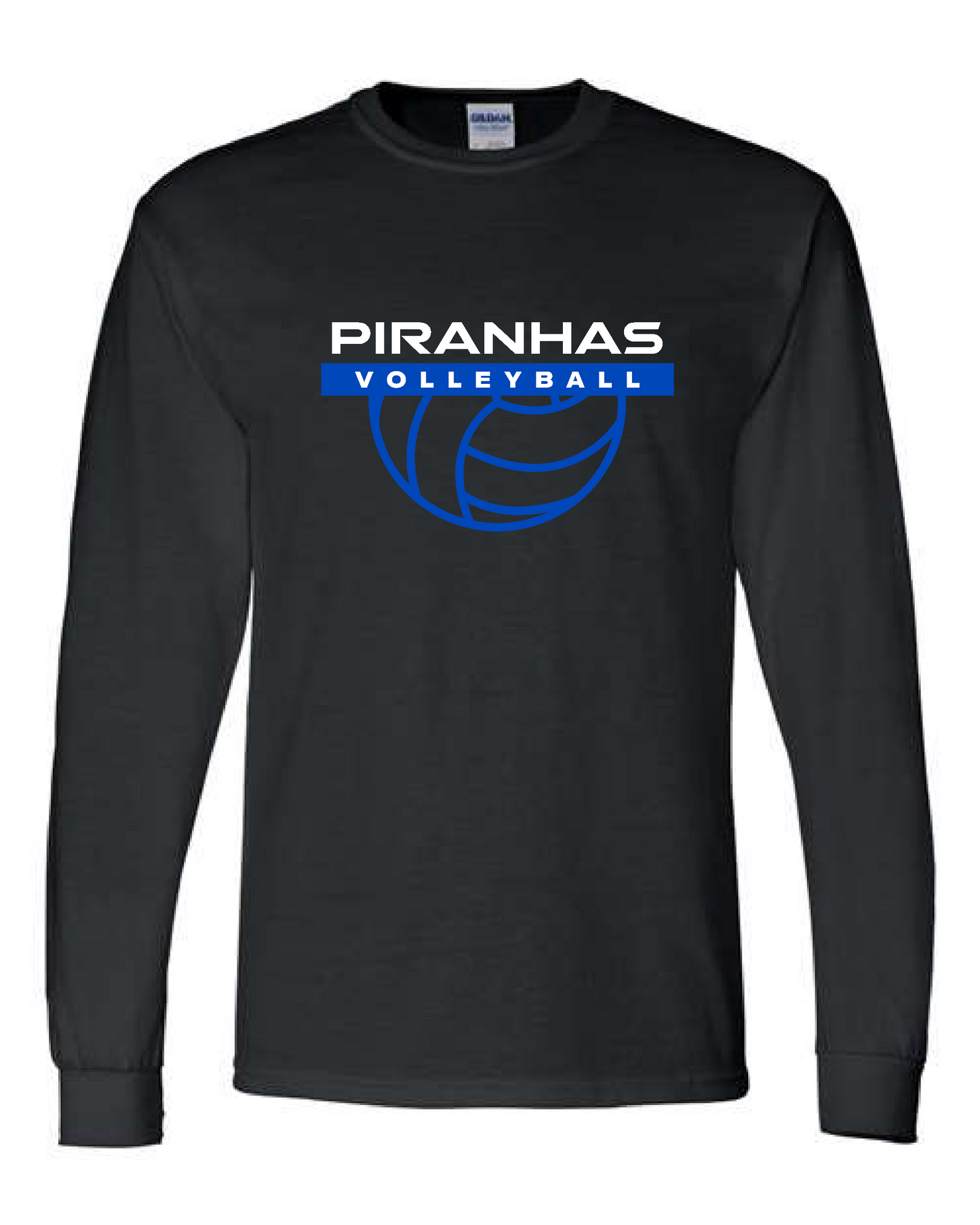Piranhas VB 25- Gildan Long Sleeve Tee Black