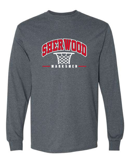 Sherwood Youth Basketball 26- Gildan Long Sleeve T-shirt (8400) Design 1 Net