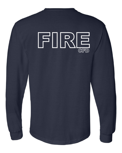 CFD - Gildan 8400 Long Sleeve Navy tee