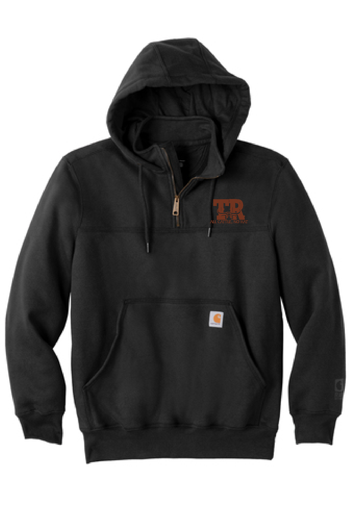 Twin Ridge Farms- Carhartt Rain Defender 1/4 Zip Hoodie-Embroidered Logo