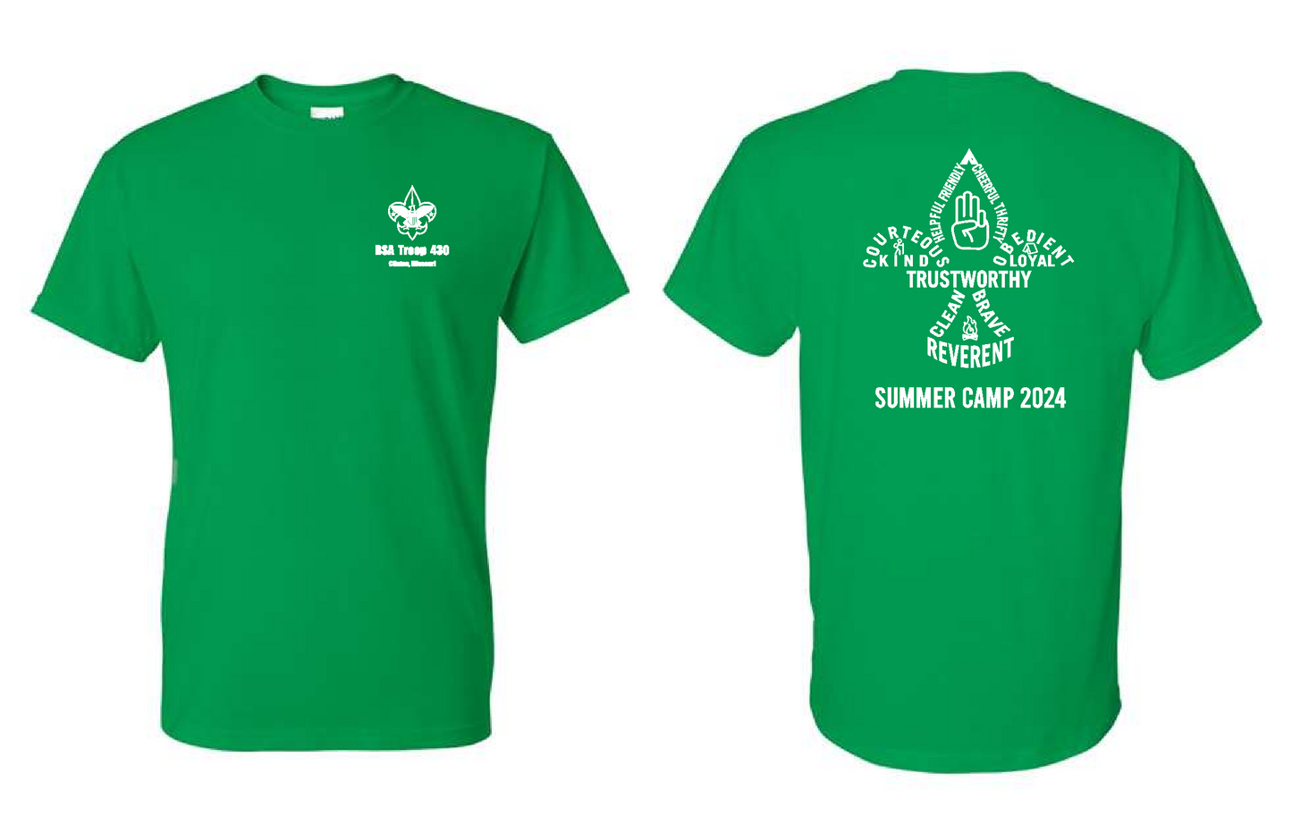 Troop 430 Class B Summer Camp Option-Short Sleeve-Gildan