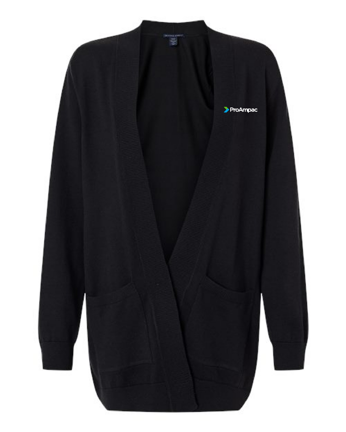 ProAmpac-Devon & Jones Open Cardigan Sweater- Full Color Left Chest Embroidery (DG447W)