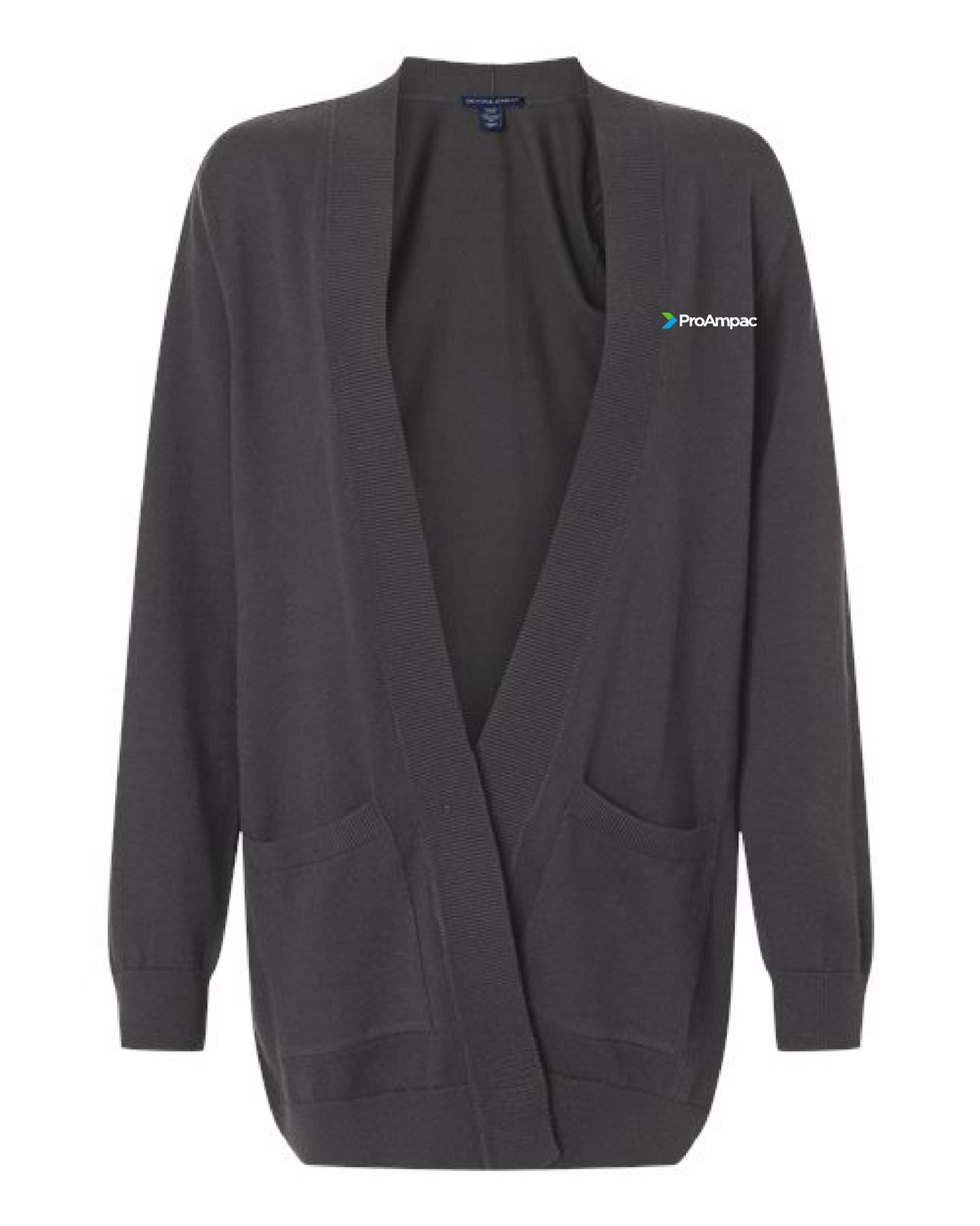 ProAmpac-Devon & Jones Open Cardigan Sweater- Full Color Left Chest Embroidery (DG447W)