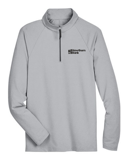 Hawthorn Bank - Men's CrownLux Performance® Clubhouse Micro-Stripe Quarter-Zip Pullover - DG480
