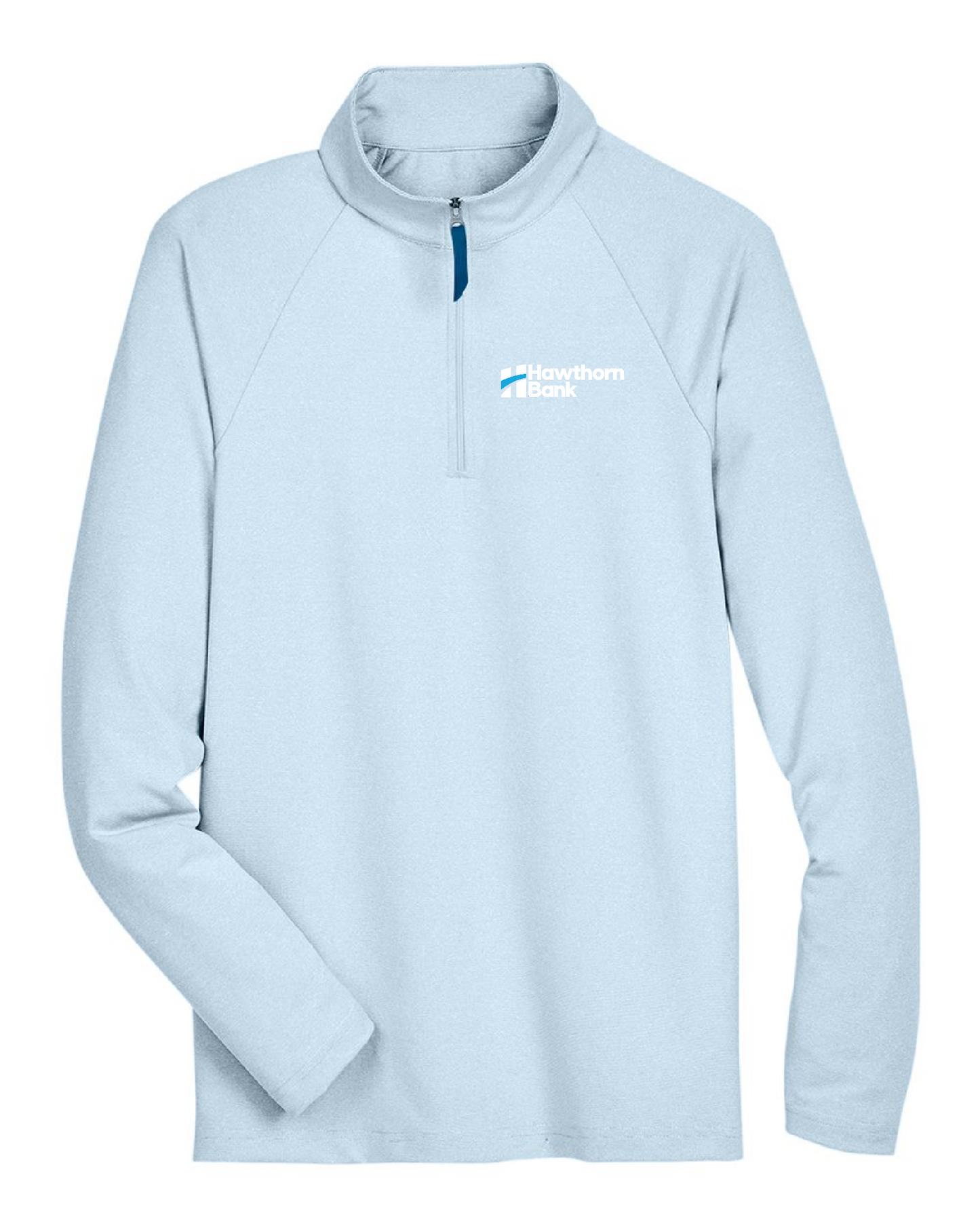 Hawthorn Bank - Men's CrownLux Performance® Clubhouse Micro-Stripe Quarter-Zip Pullover - DG480