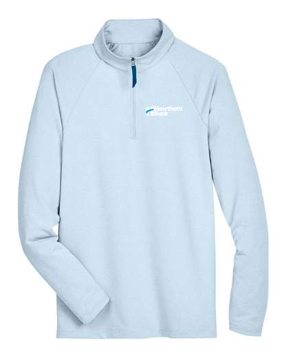 Hawthorn Bank - Men's CrownLux Performance® Clubhouse Micro-Stripe Quarter-Zip Pullover - DG480