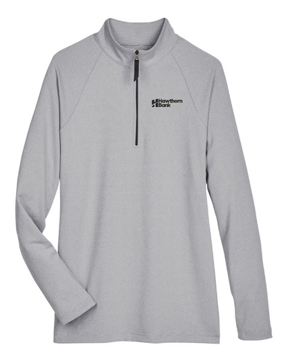 Hawthorn Bank - Ladies CrownLux Performance® Clubhouse Micro-Stripe Quarter-Zip Pullover - DG480W