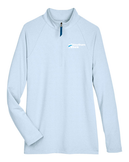 Hawthorn Bank - Ladies CrownLux Performance® Clubhouse Micro-Stripe Quarter-Zip Pullover - DG480W