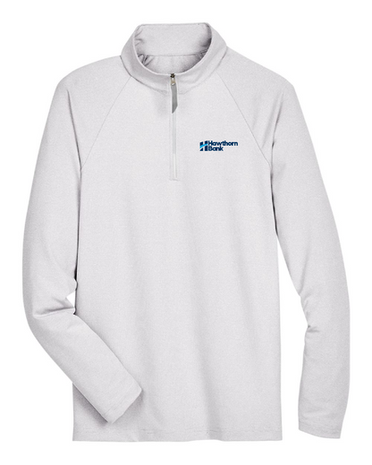 Hawthorn Bank - Men's CrownLux Performance® Clubhouse Micro-Stripe Quarter-Zip Pullover - DG480