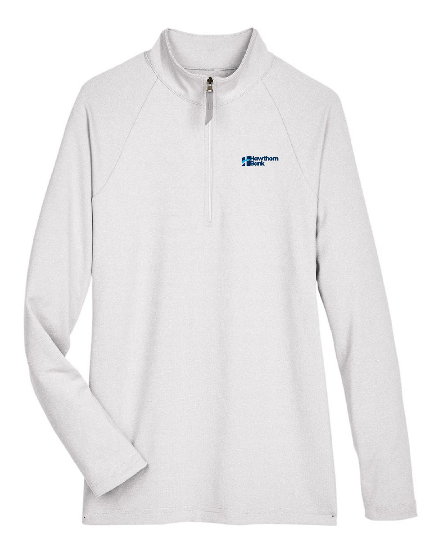 Hawthorn Bank - Ladies CrownLux Performance® Clubhouse Micro-Stripe Quarter-Zip Pullover - DG480W