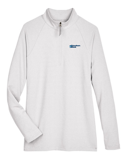 Hawthorn Bank - Ladies CrownLux Performance® Clubhouse Micro-Stripe Quarter-Zip Pullover - DG480W