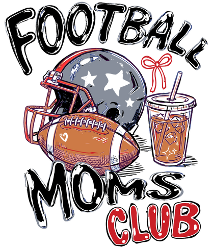 Football Moms Club Red/Black
