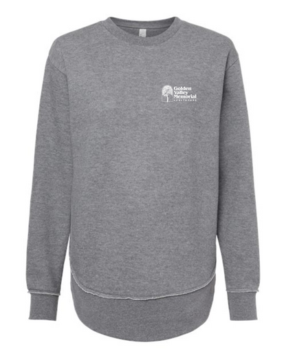 GVMH Long-Sleeve Women’s Crewneck Sweatshirt with Embroidered Logo - LAT3525