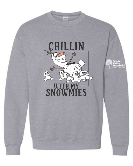 GVMH Gildan Crewneck chillin with my snowmies
